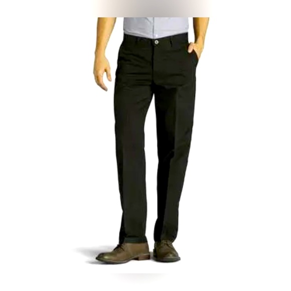 Lee Men's Pants 4283101 Black Twill Total Freedom Relaxed Tapered Leg 20x32 NWT - Picture 1 of 8